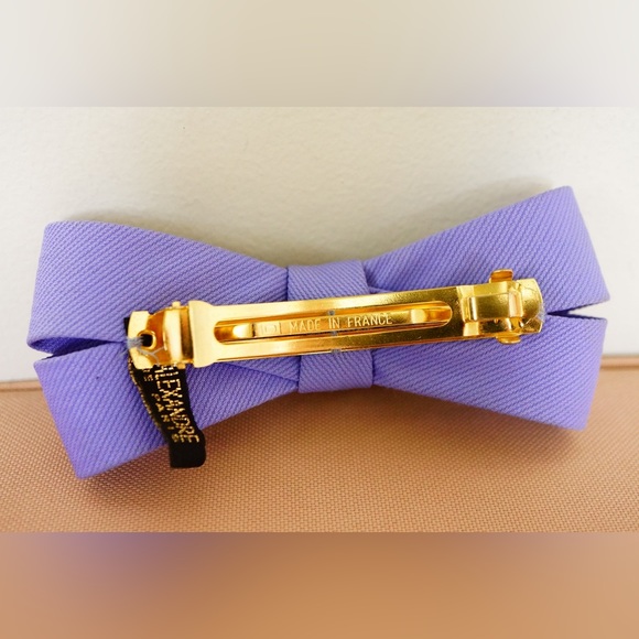 Alexandre de Paris  purple bow hair clip - Picture 3 of 3